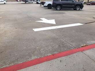 Frisco Texas Parking Lot Stenciling
