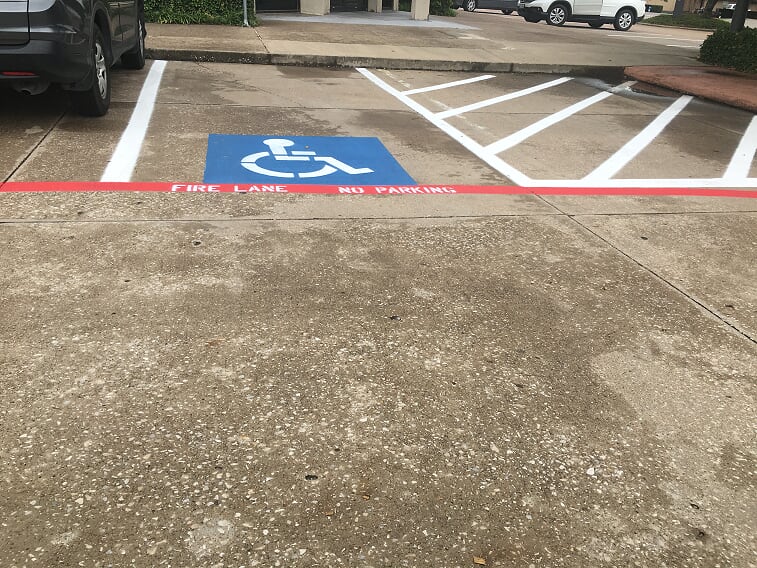 Fire lane striping in your parking lot